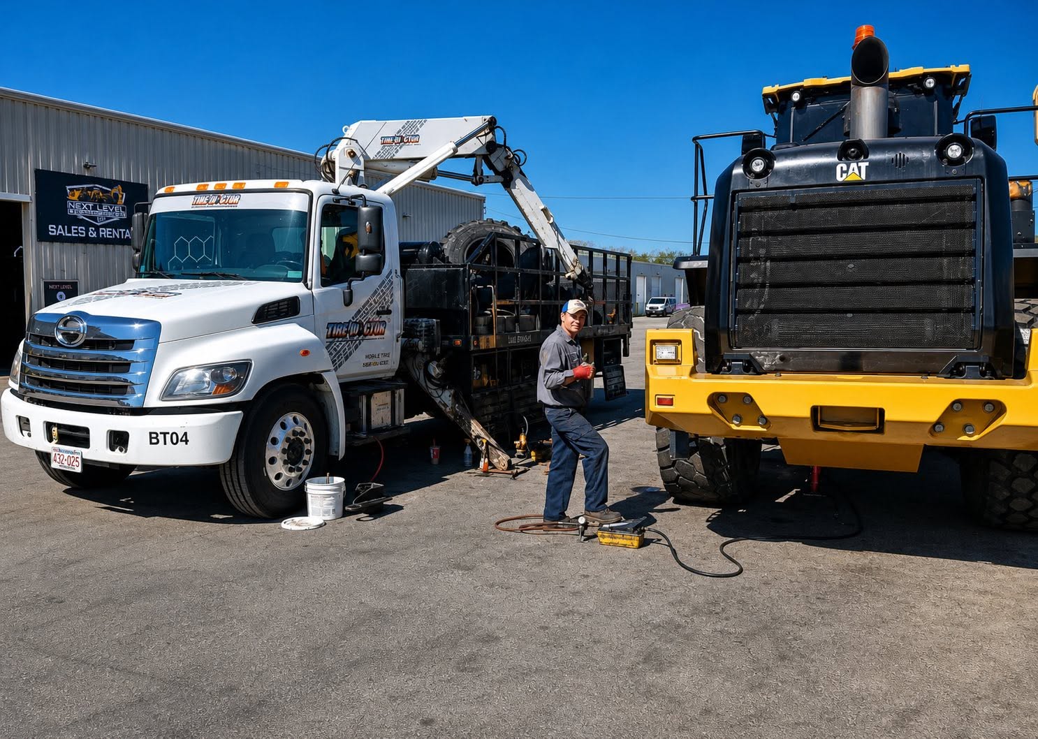 equipment being repaired by our technicians